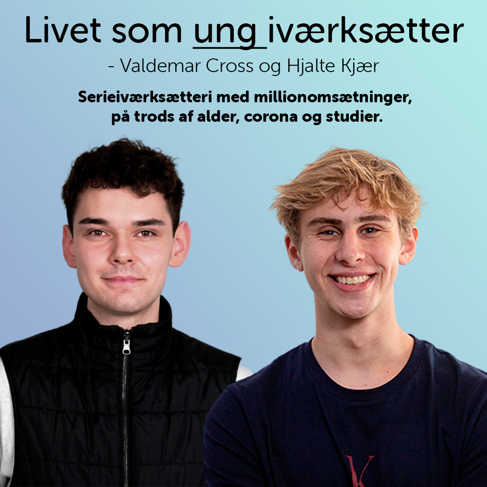 Foredrag om iværksætteri med Valdemar Cross og Hjalte Kjær